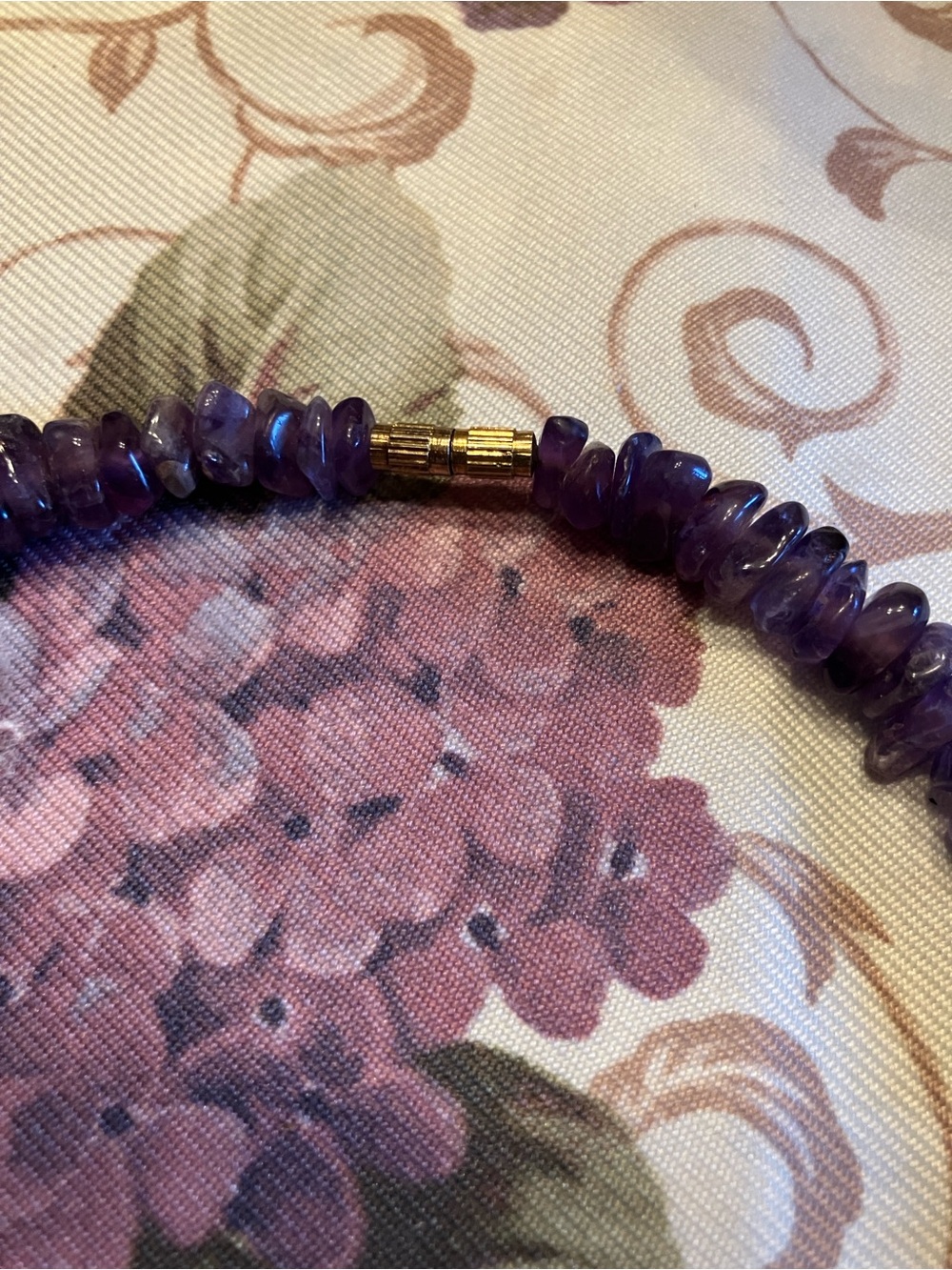Amethyst Choker Necklace with Matching Earrings - Picture 7 of 12